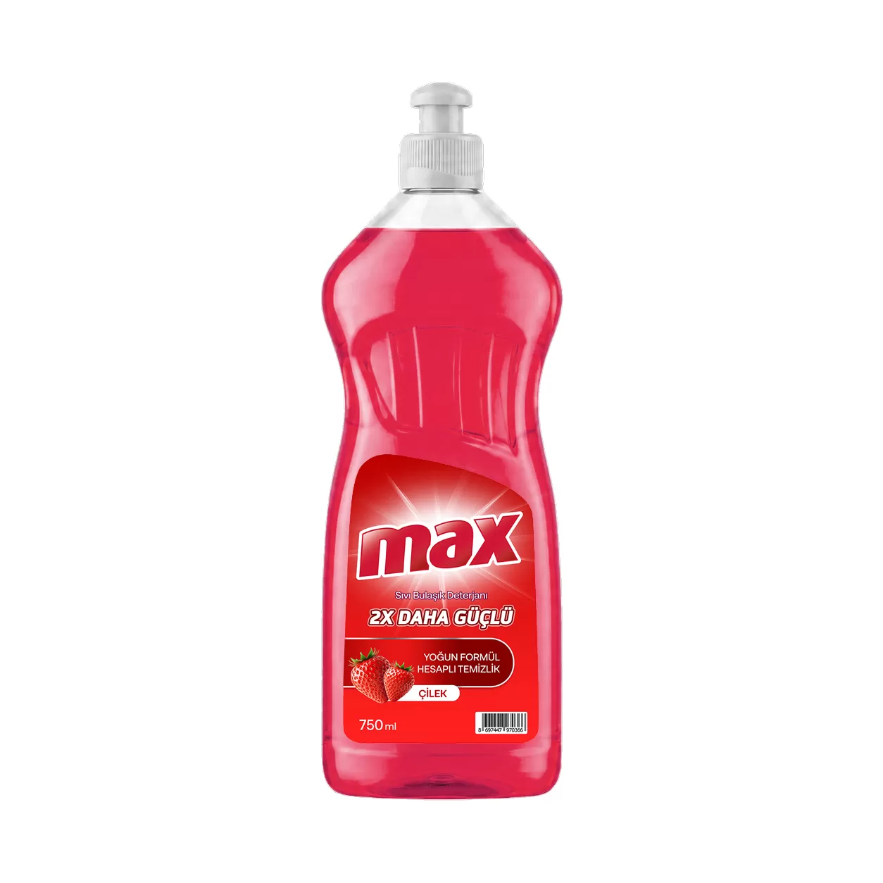 Max Plus Elde Sıvı Bulaşık Deterjanı Çilek