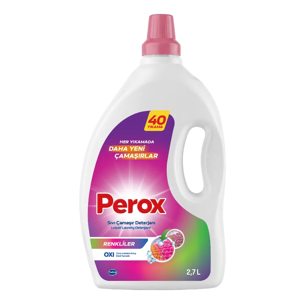 Perox Sıvı Çamaşır  Deterjanı Renkliler 2,7L