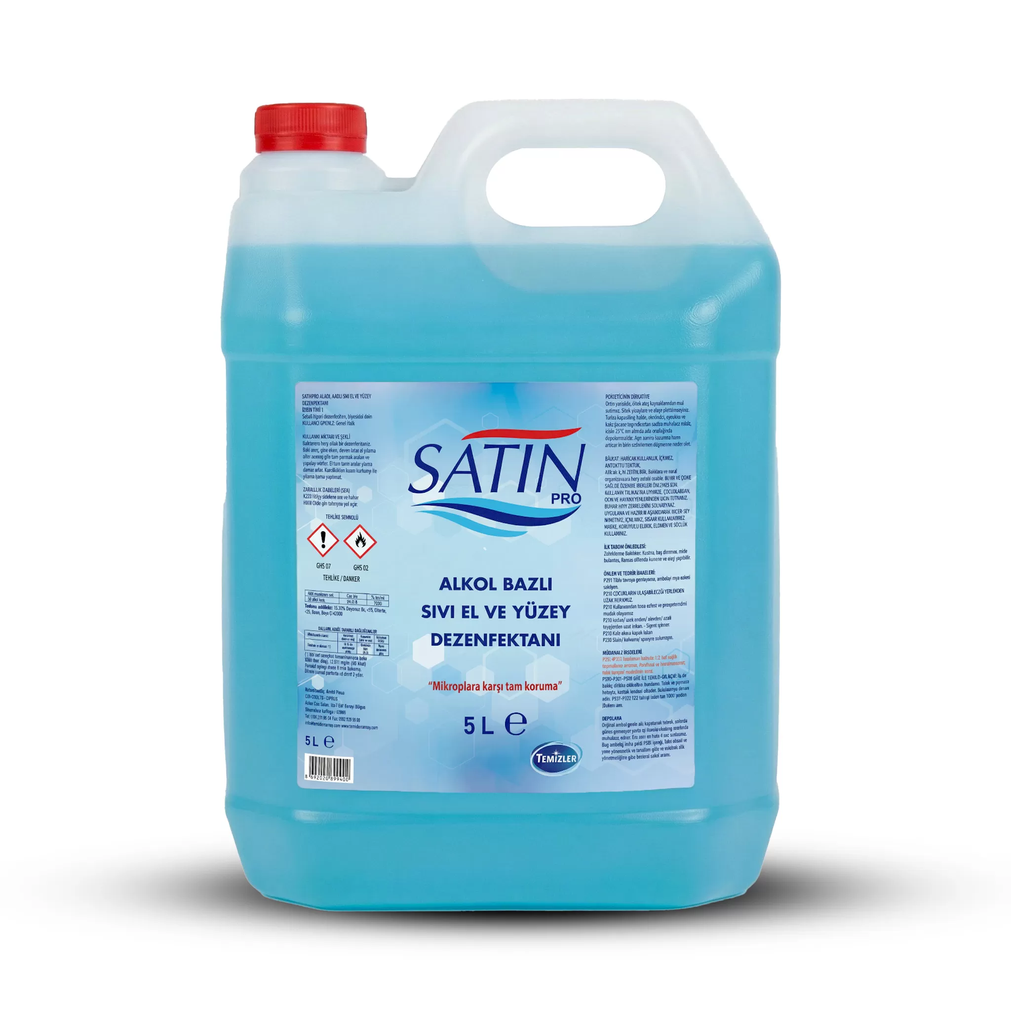 Satin Pro Alkol Bazlı El/Yüzey Dezenfektanı